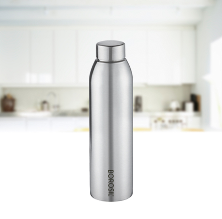 BOROSIL Easy Sip Stainless Steel Bottle 750 ml Bottle - Silver